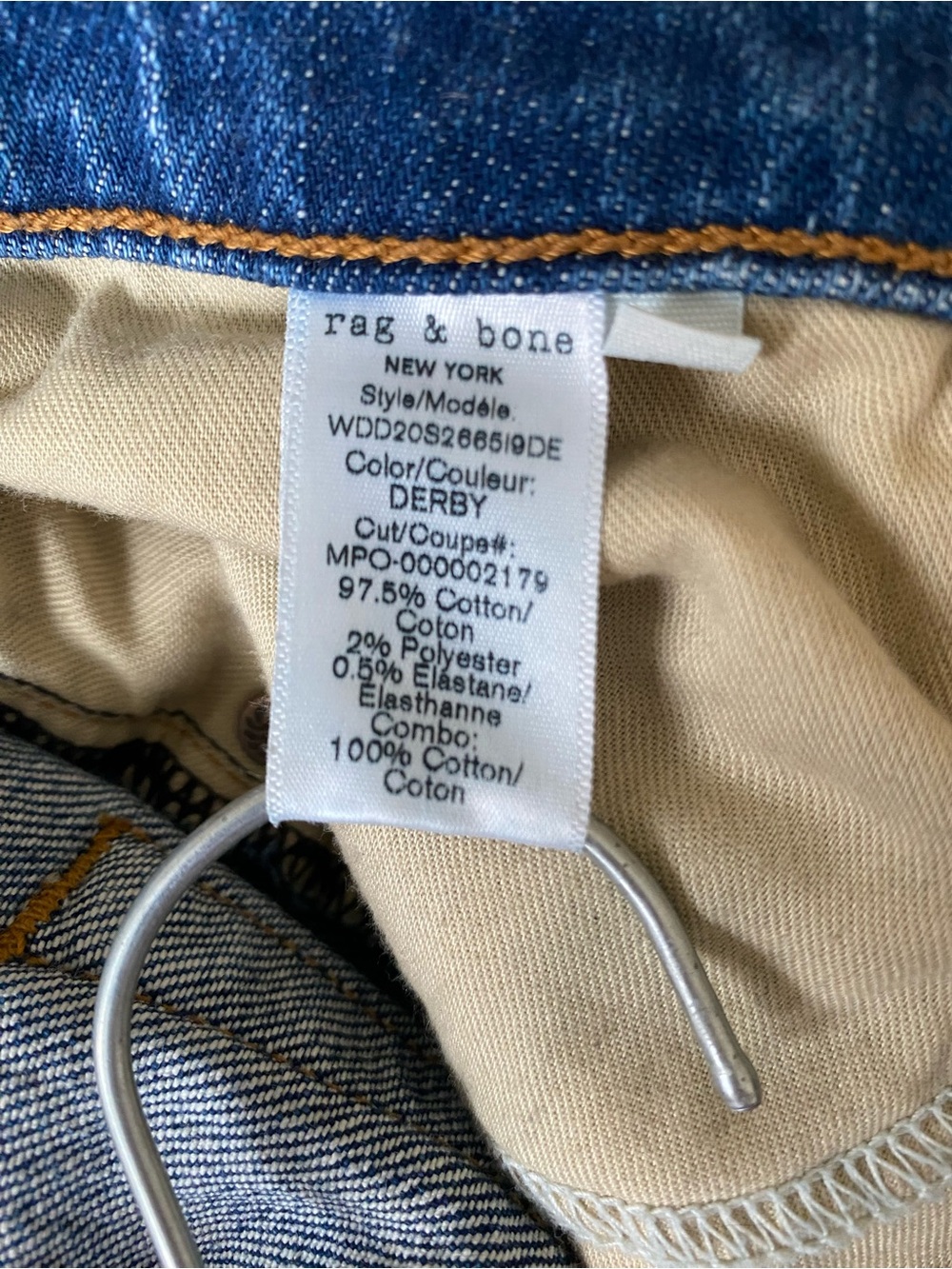 rag & bone Ruth Super High Rise Straight-Leg Jeans - Picture 7 of 7